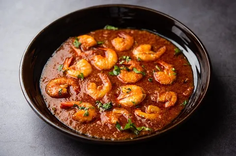 Curry de crevettes